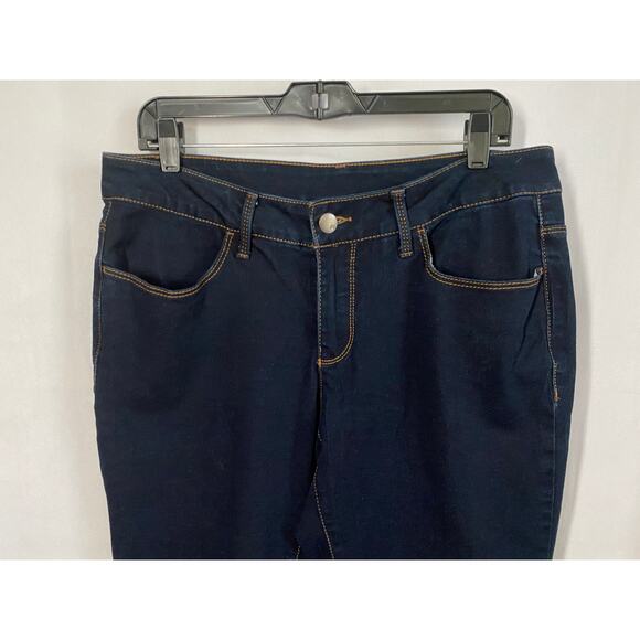 Faded Glory Petite Mid Rise Dark Blue Stretch Jeans 14 Petite - Picture 2 of 5